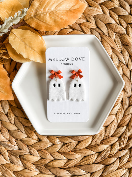 Ghost with Orange Bow