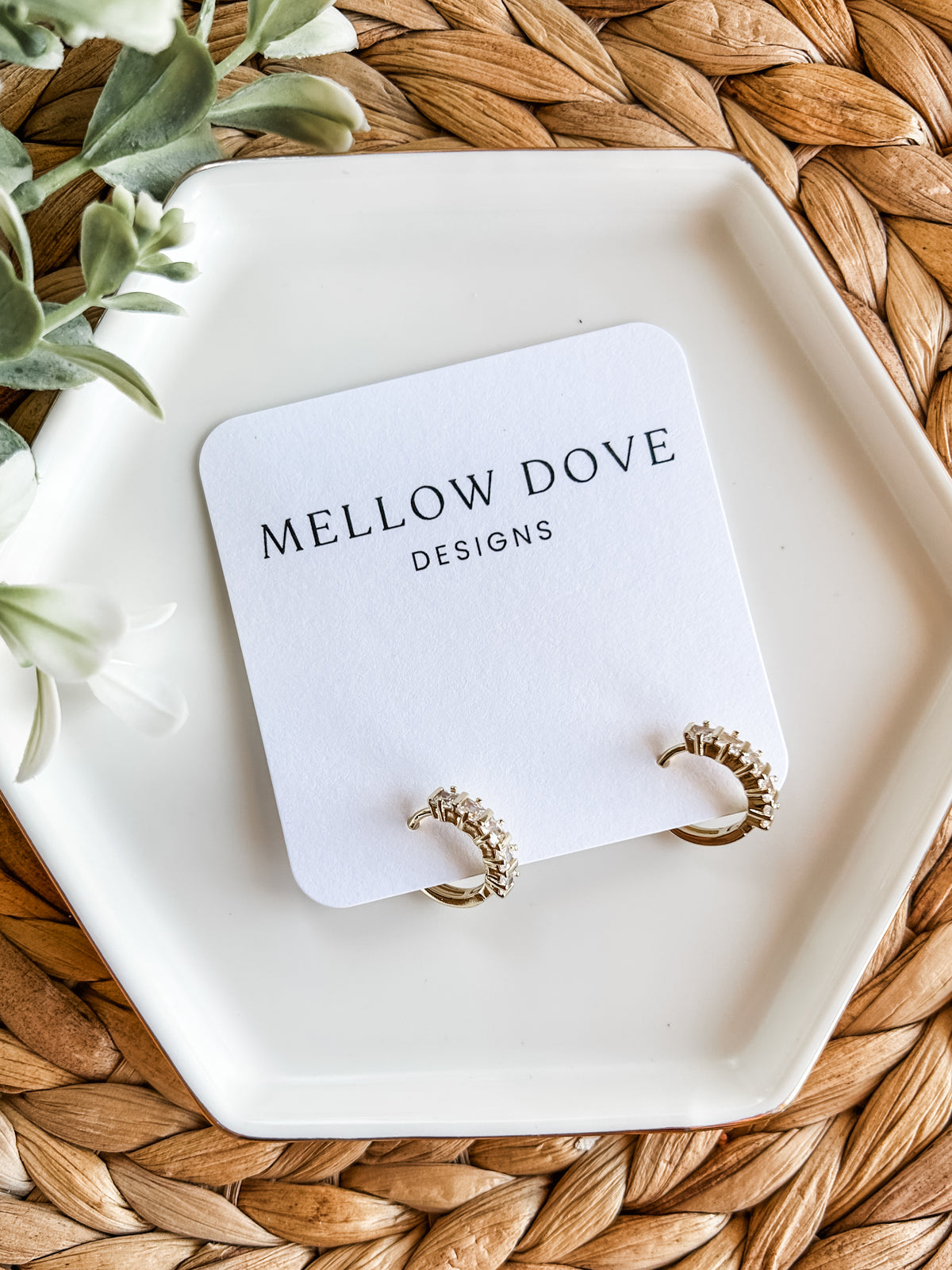 Charlotte Diamond Gold-Filled Hoops