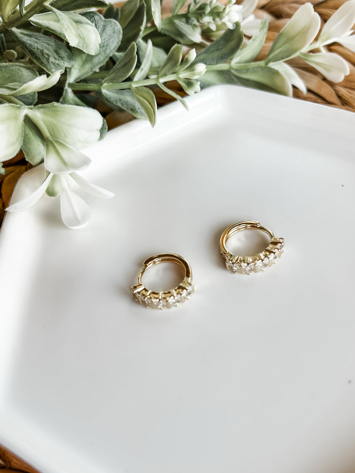 Charlotte Diamond Gold-Filled Hoops