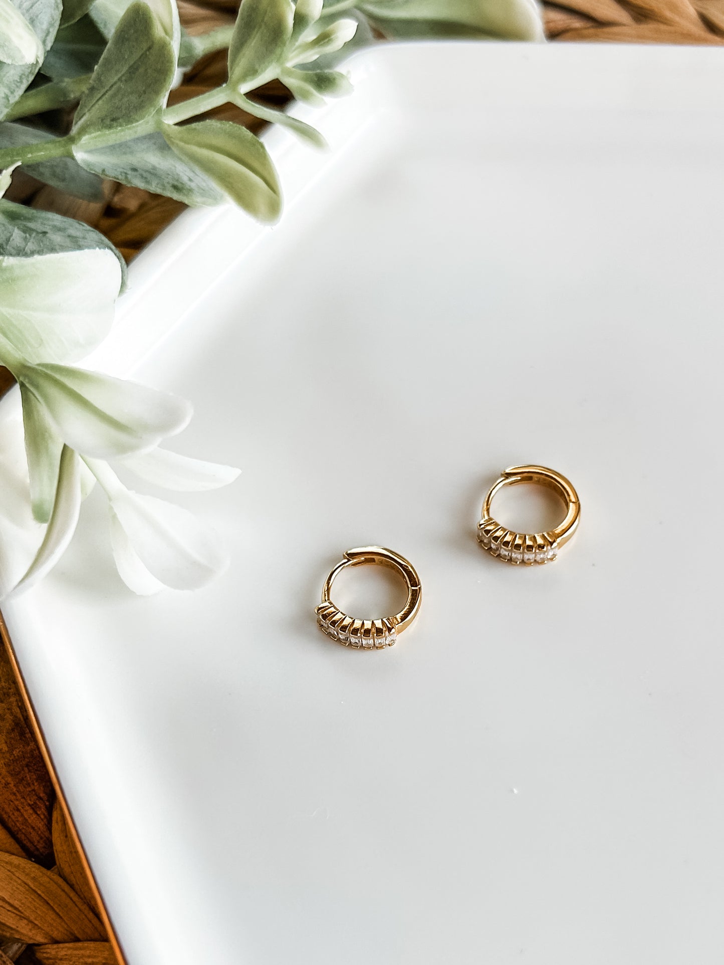Ivy Diamond Gold-Filled Hoops