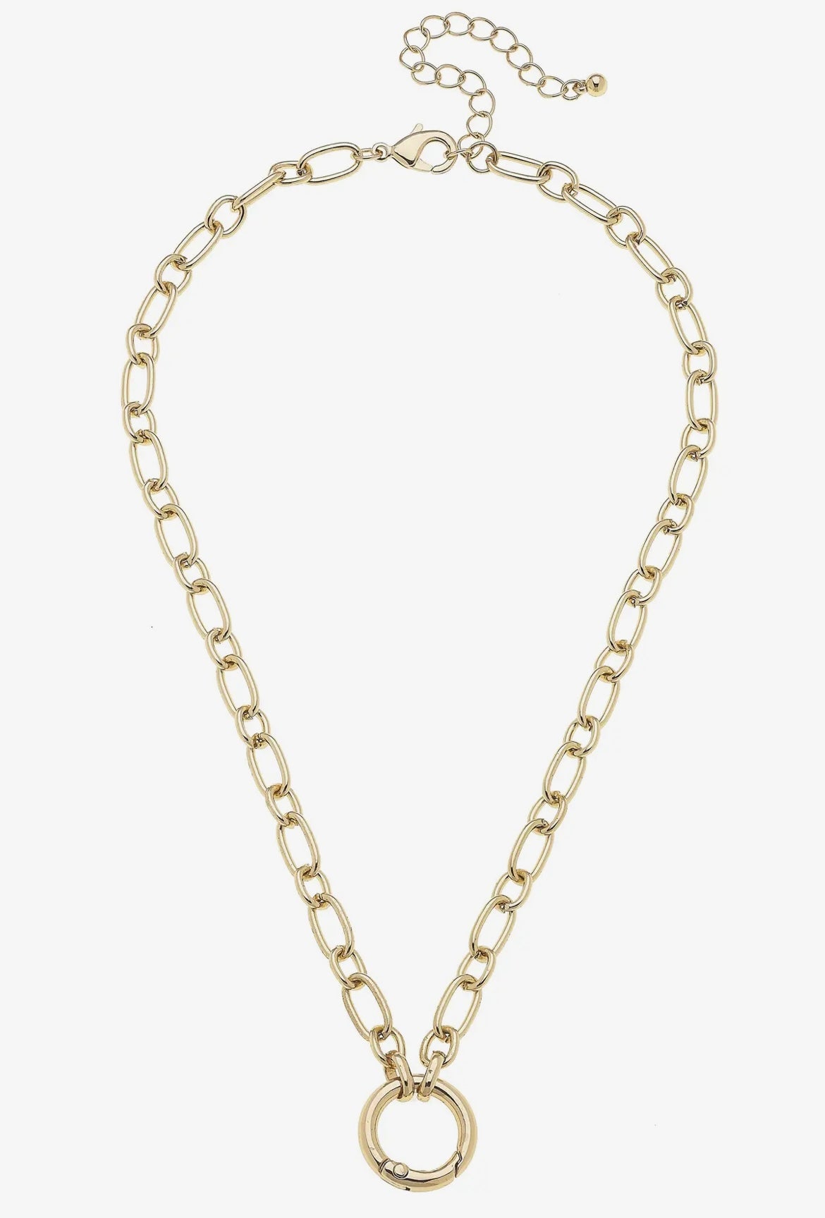 Charm Necklace Base | Gold Chainlink