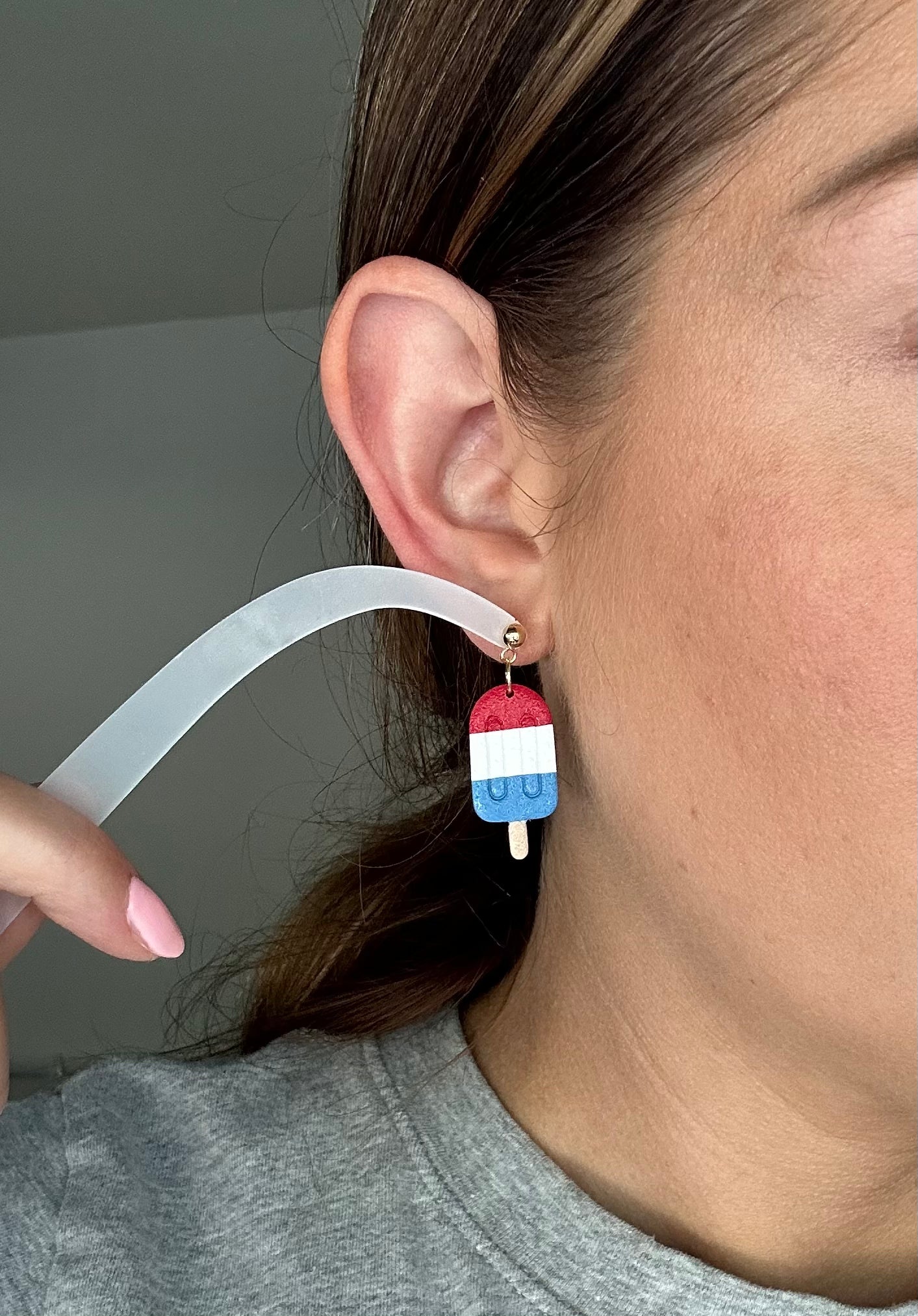 Patriotic Summer Popsicle Earrings