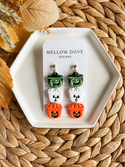 Boo Bucket Earrings
