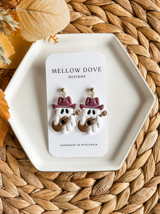 Cowboy Ghost Earrings