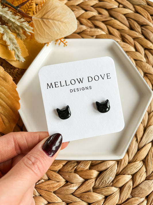 Black Cat Studs