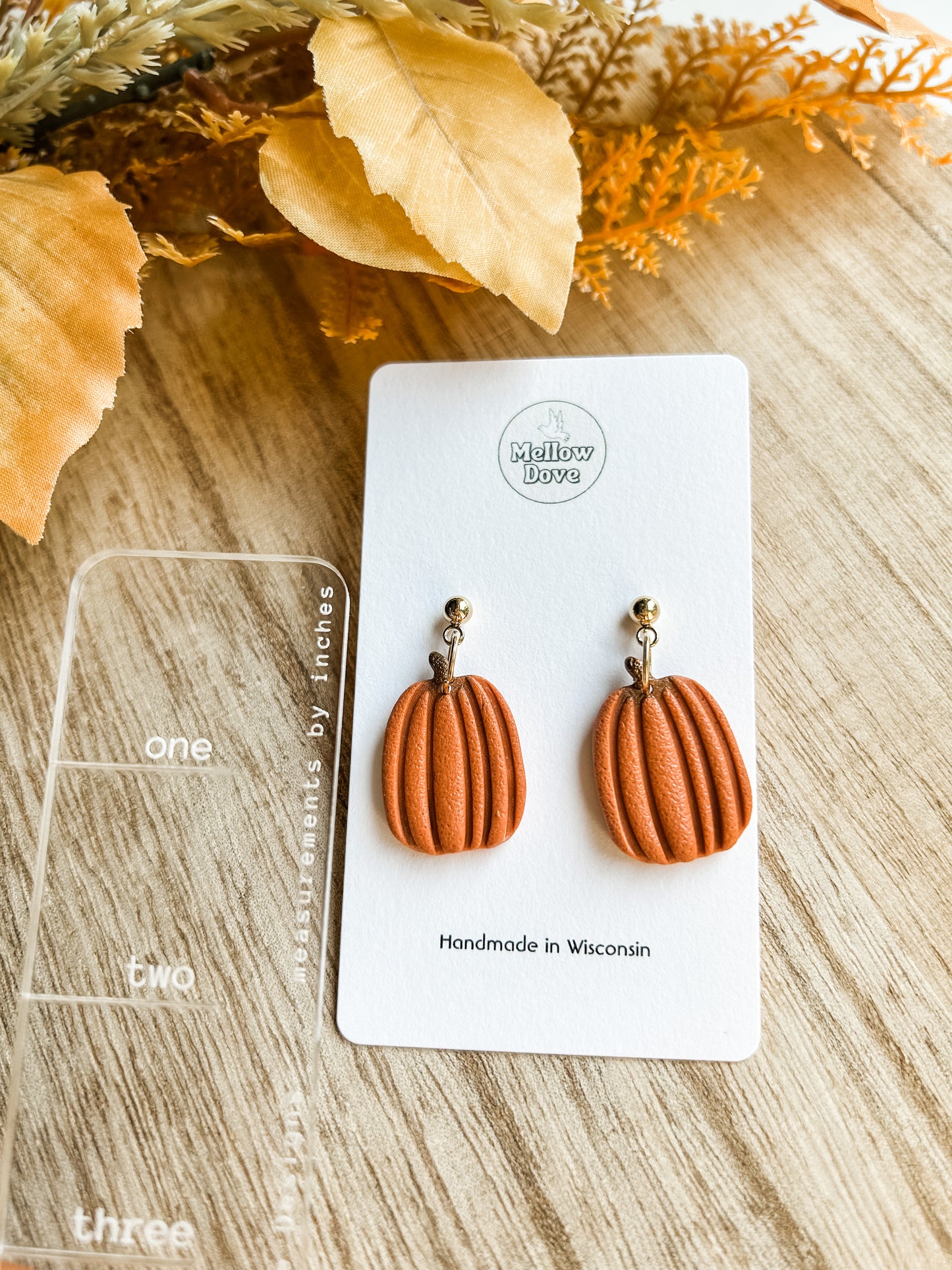 Tall Pumpkin Earrings