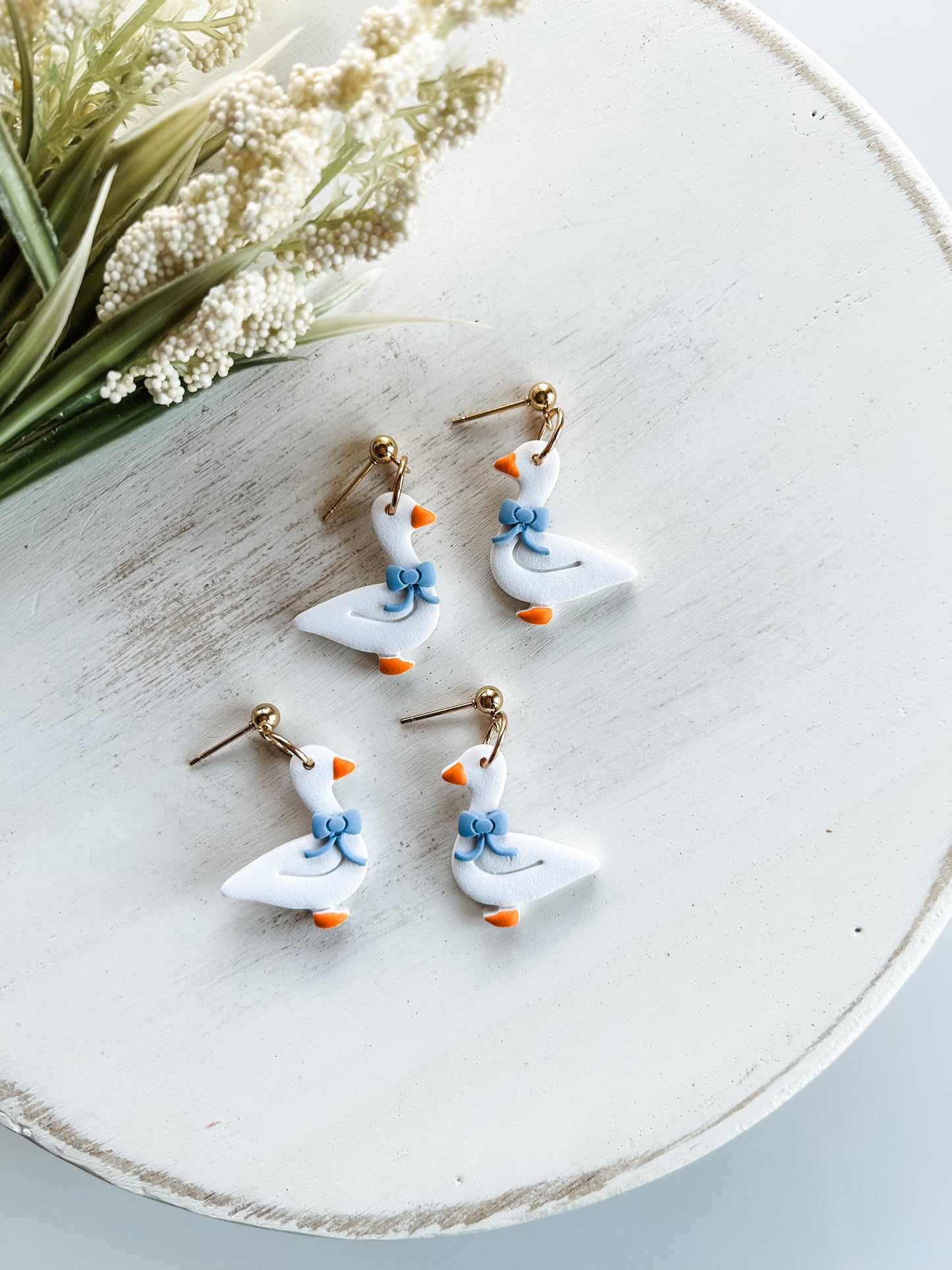 Country Kitchen Goose Earrings