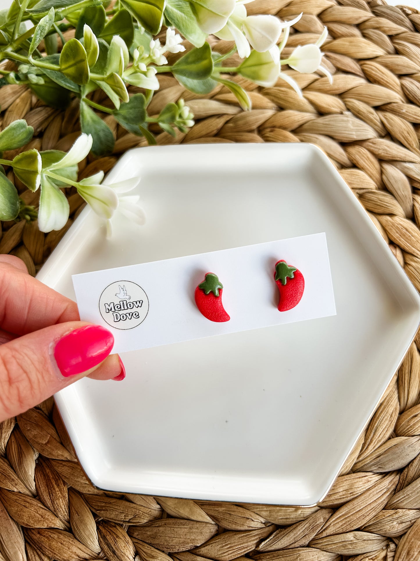 Chili Pepper Studs