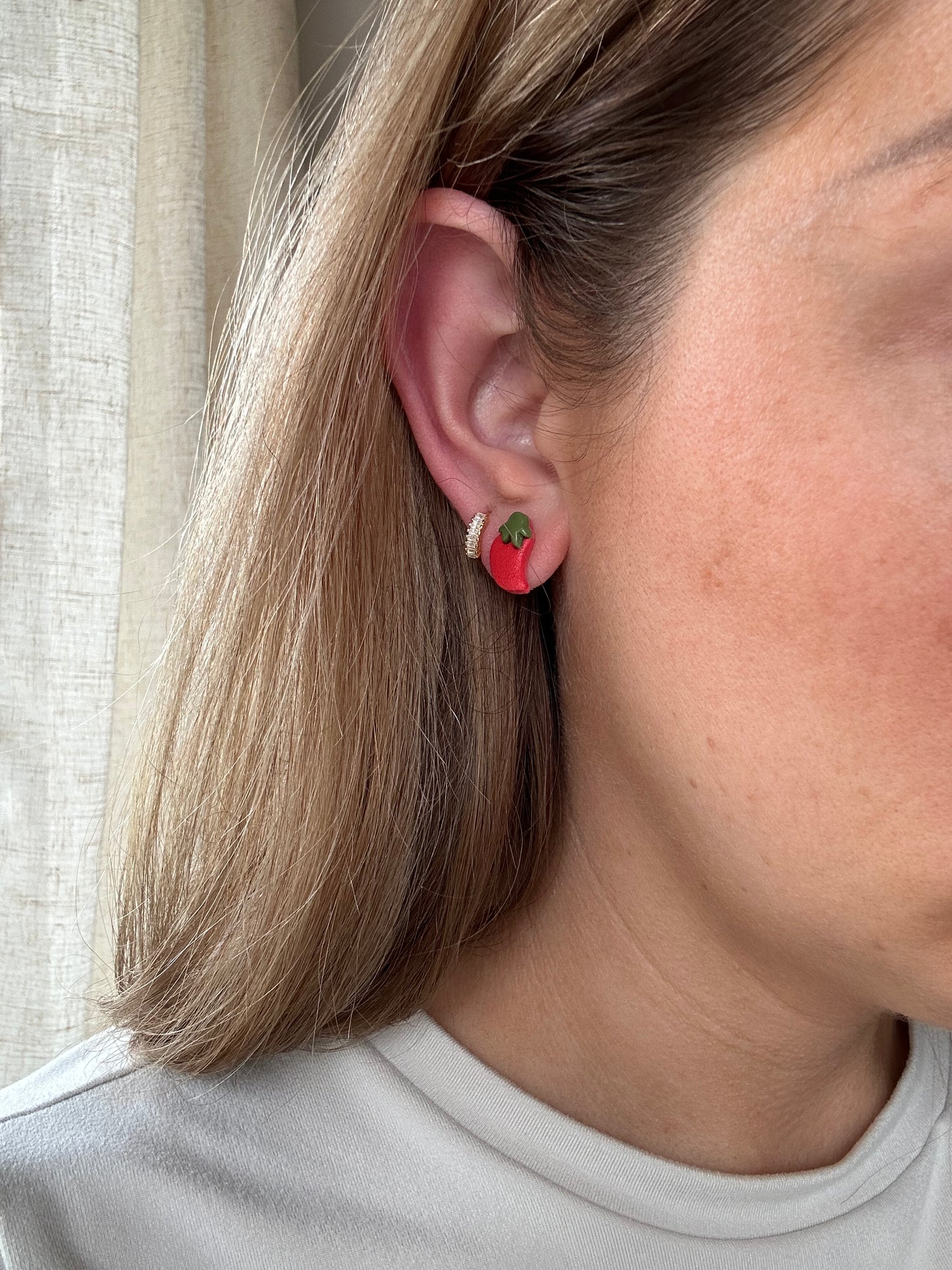 Chili Pepper Studs