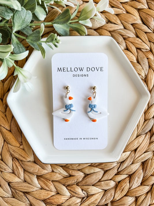 Country Kitchen Goose Earrings