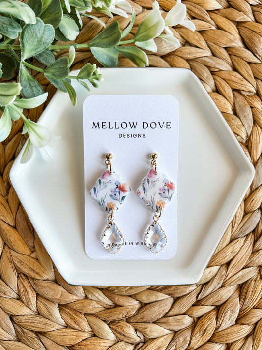 Spring Floral Statement Earring