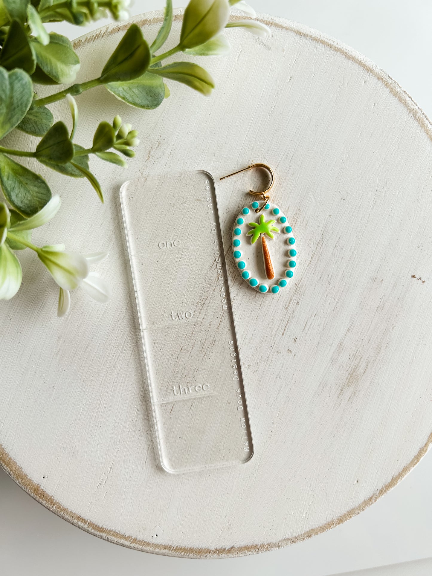Tropical Palm Tree Earrings