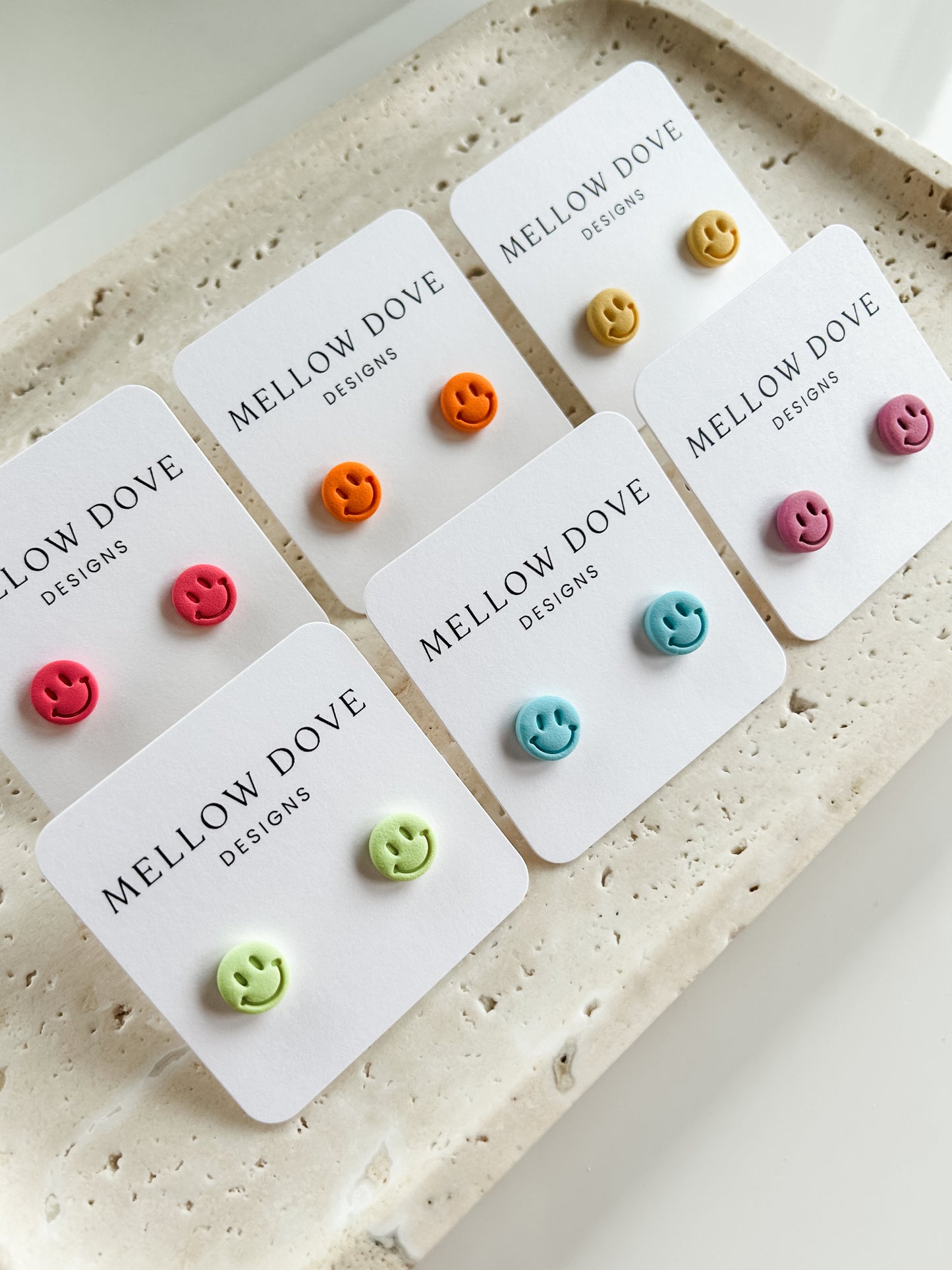 Smiley Face Studs