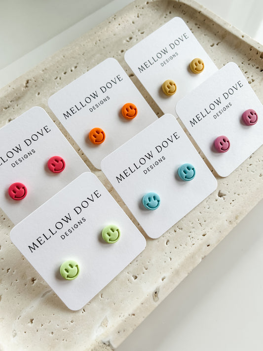 Smiley Face Studs