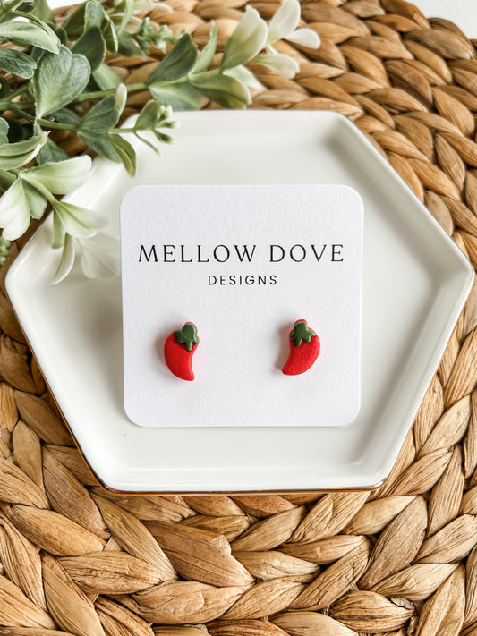 Chili Pepper Studs