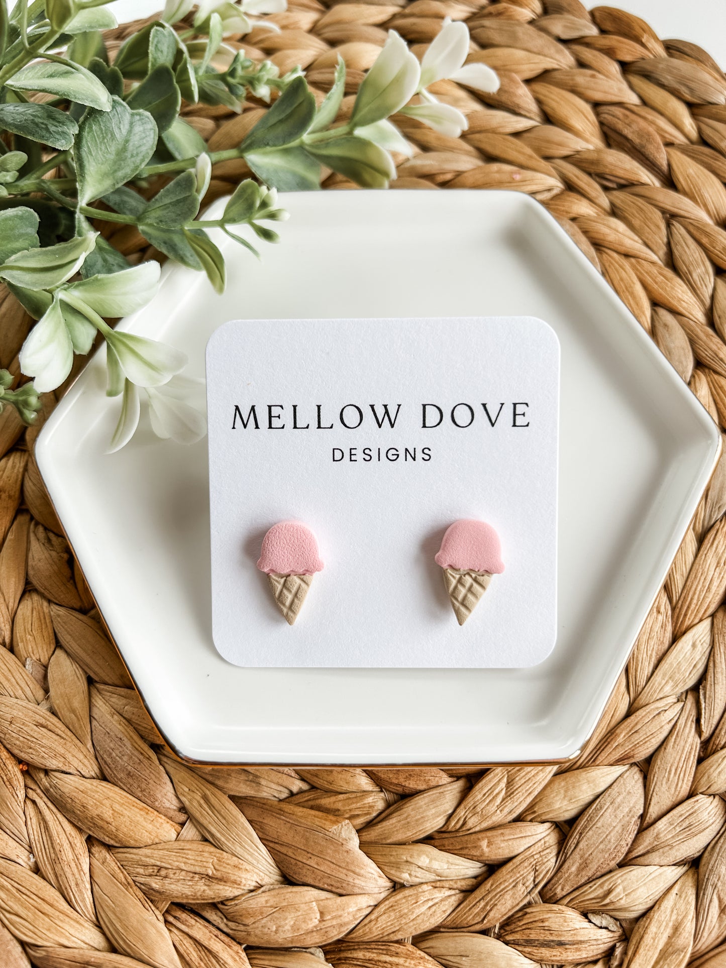 Ice Cream Cone Studs