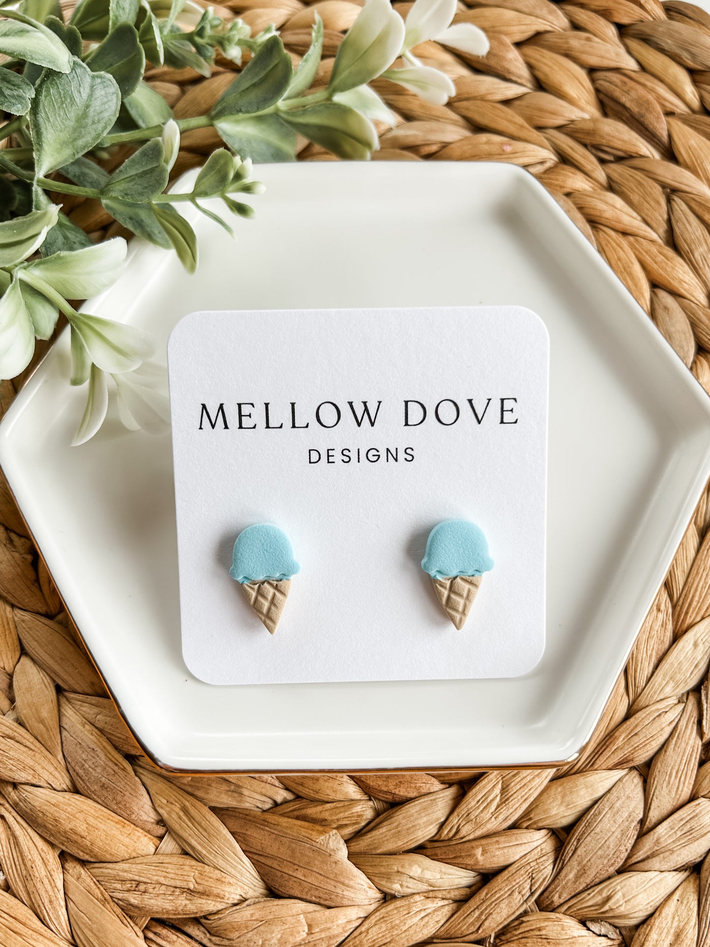 Ice Cream Cone Studs