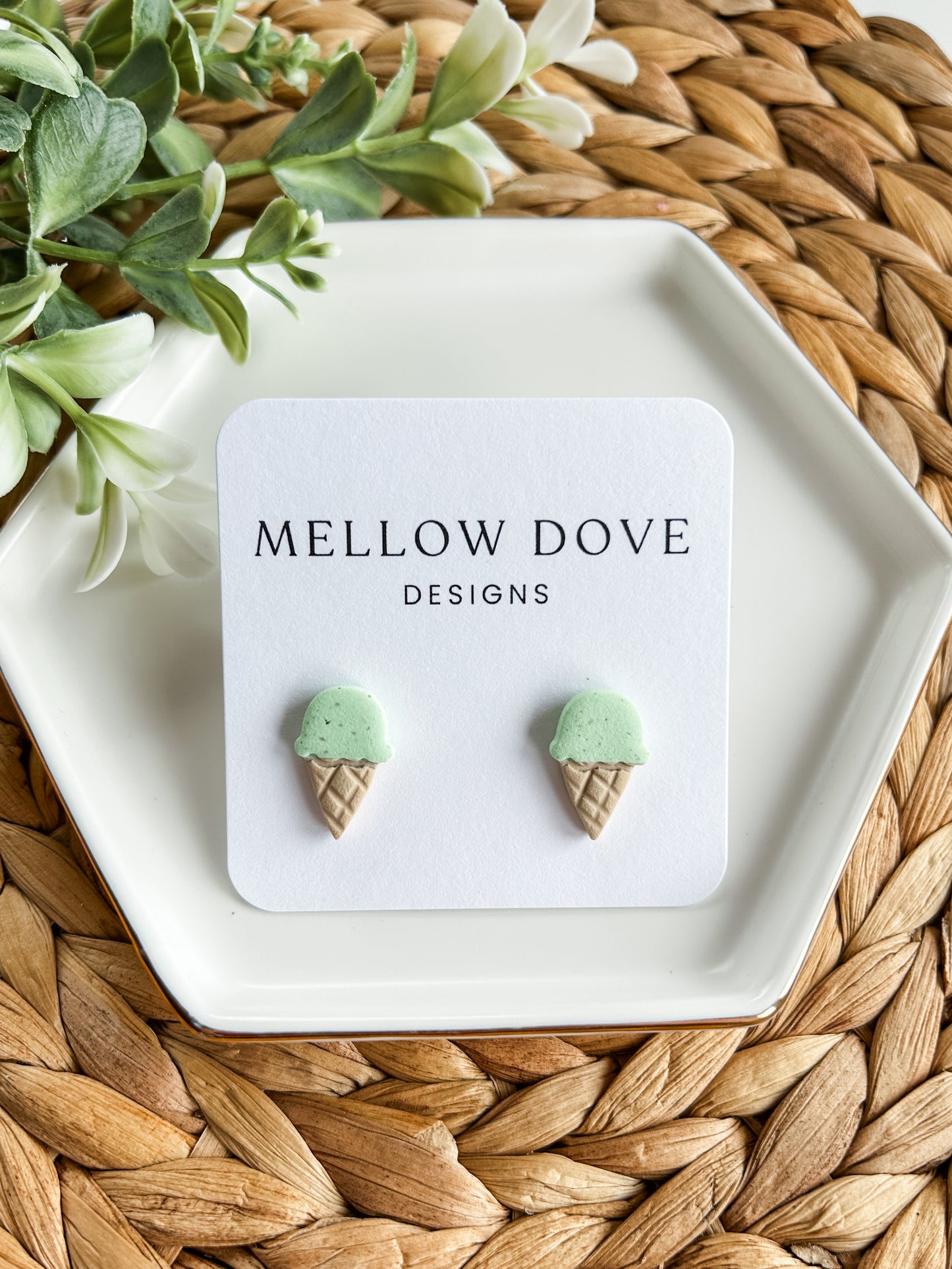Ice Cream Cone Studs