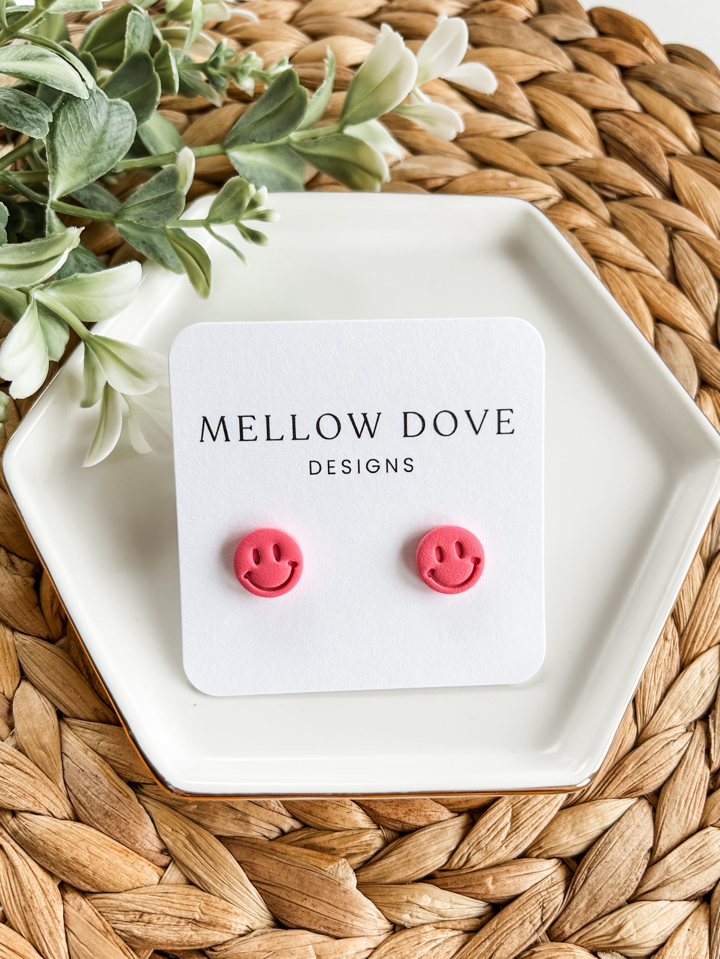 Smiley Face Studs