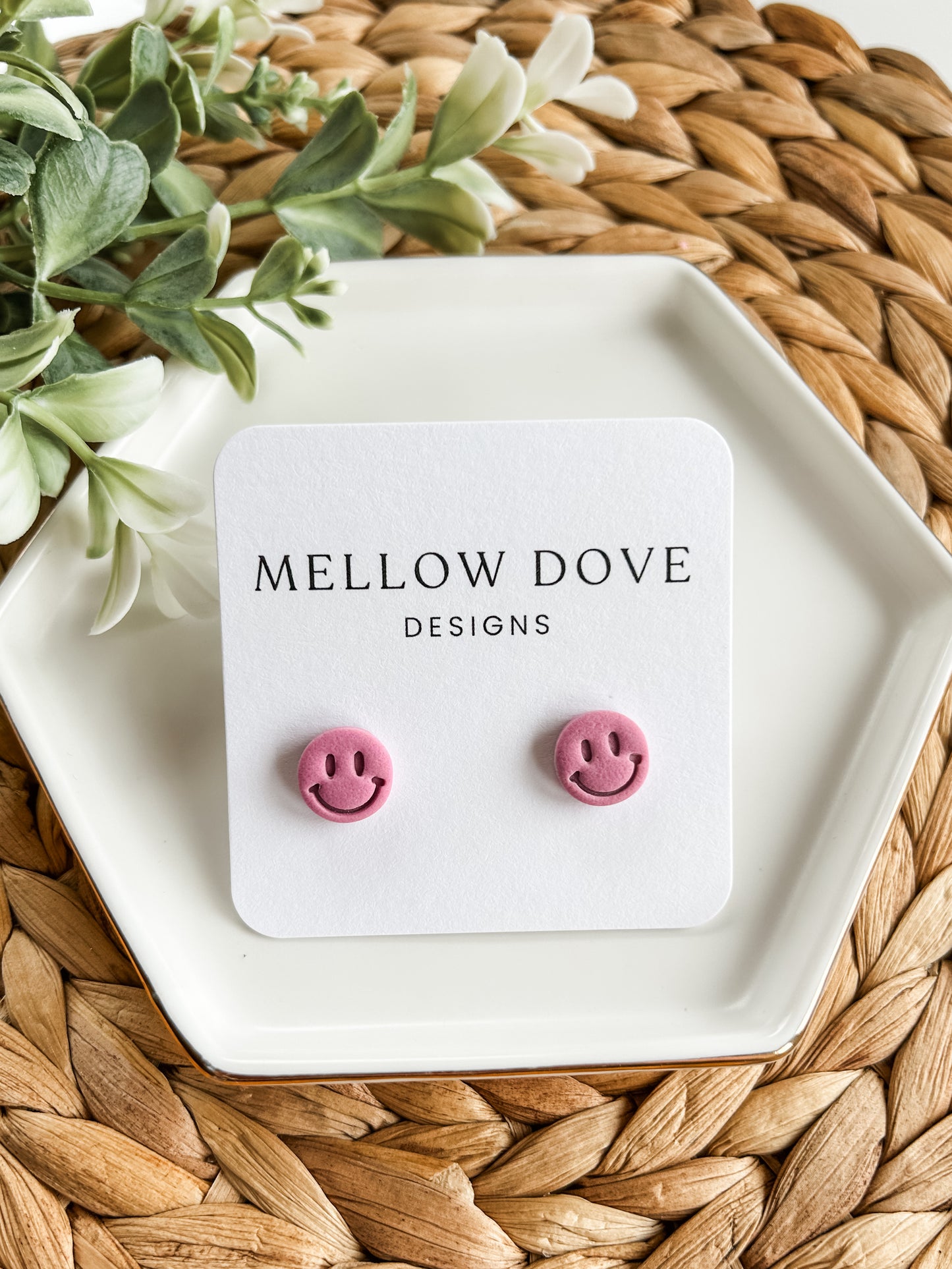 Smiley Face Studs