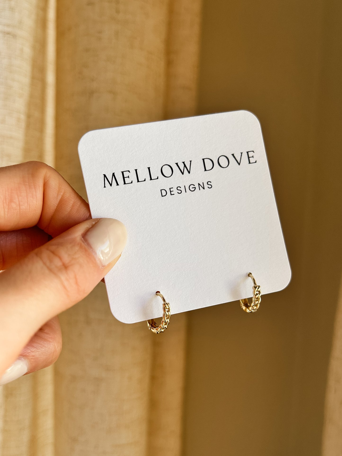 Chain Link Huggie Hoop | 14K Gold-Filled